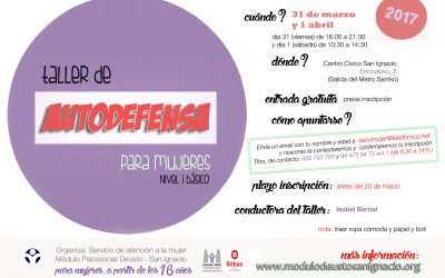 Talleres de autodefensa 2017, nivel básico y superior